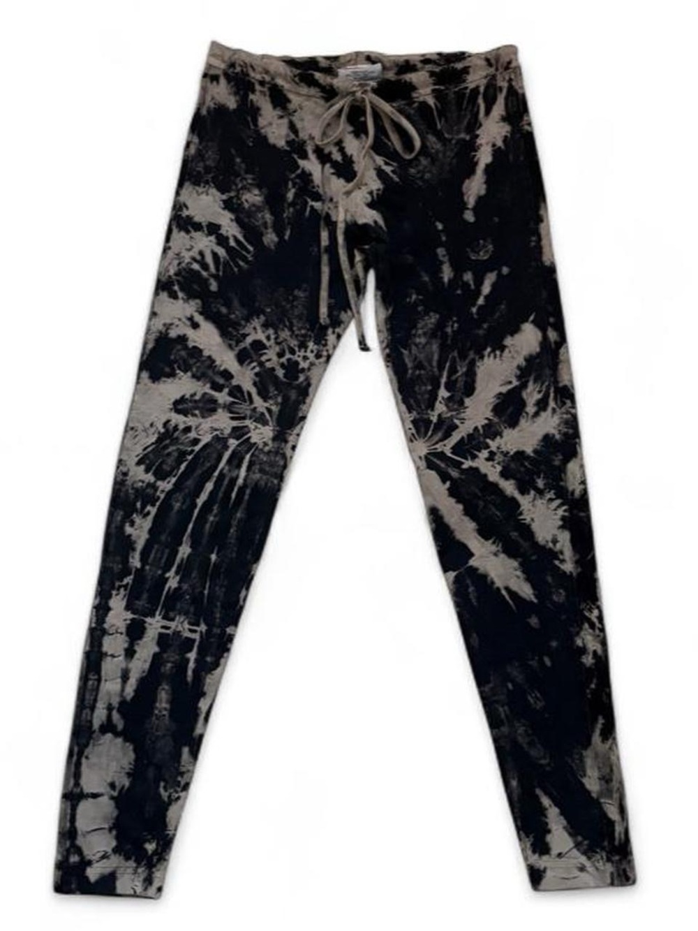 NEW 90’s deadstock vintage Hard Tail tie dye drawstring leggings with track stri